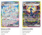 Pokémon Terastal Gathering Umbreon Coin Box with booster pack, promo card and coin