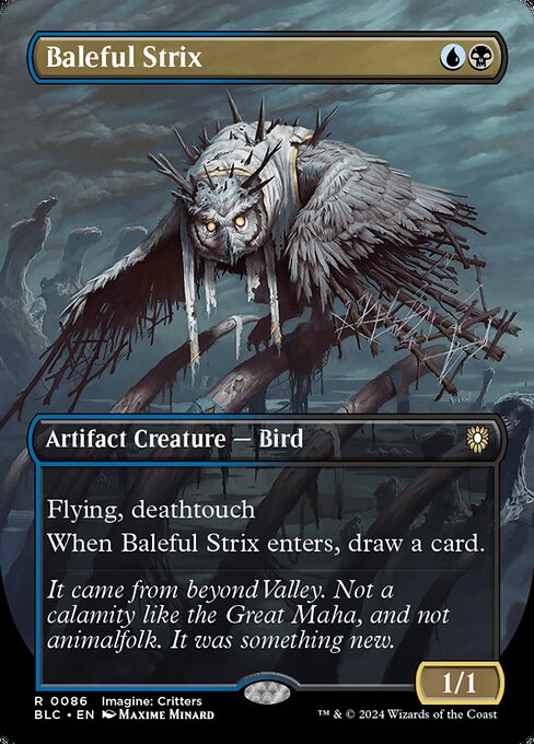 Baleful Strix (BLC #86) (Bloomburrow Commander)