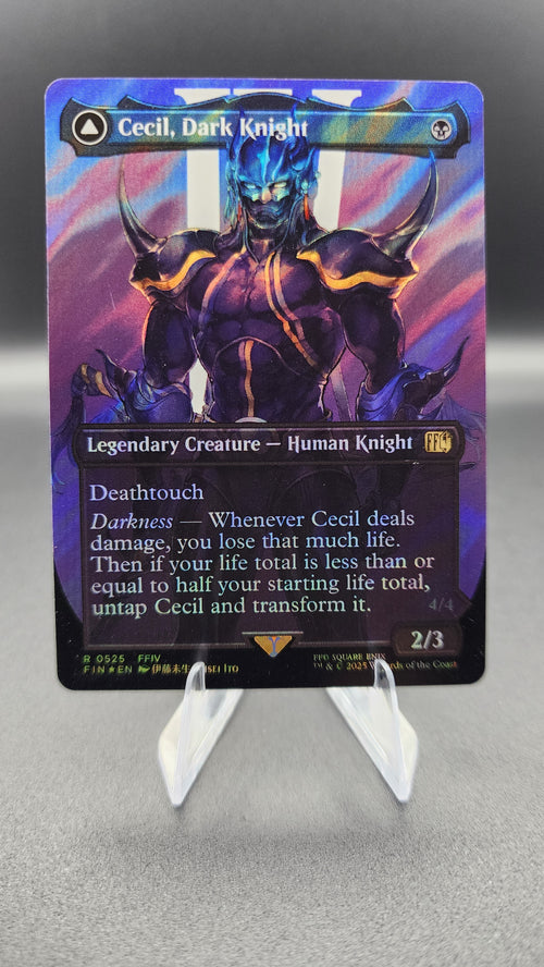 Cecil, Dark Knight // Cecil, Redeemed Paladin FIN #525 Magic: The Gathering card – additional view 2