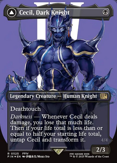 Cecil, Dark Knight // Cecil, Redeemed Paladin (FIN #525) (Final Fantasy)