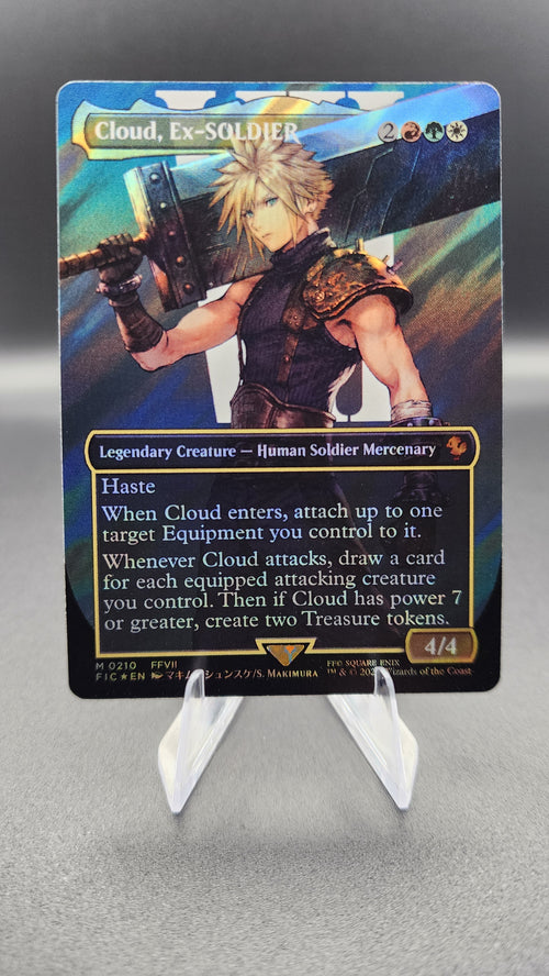 Cloud, Ex-SOLDIER FIC #210 Magic: The Gathering card – additional view 2