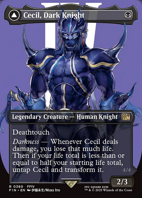 Cecil, Dark Knight // Cecil, Redeemed Paladin (FIN #380) (Final Fantasy)