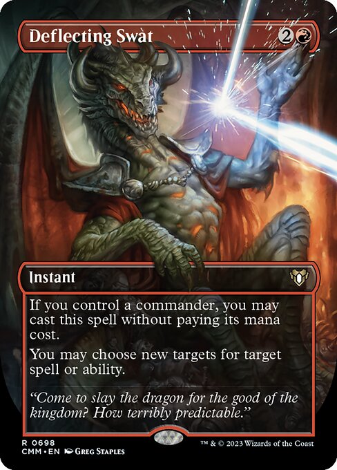 Deflecting Swat (CMM #698) (Commander Masters)