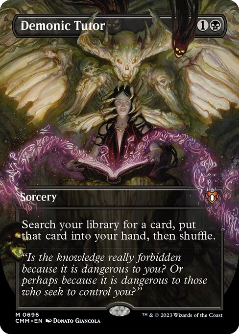 Demonic Tutor (CMM #696) (Commander Masters)
