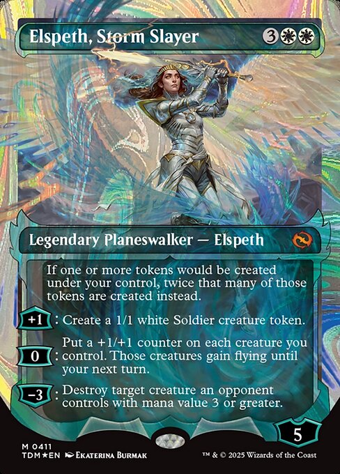 Elspeth, Storm Slayer (TDM #411) (Tarkir: Dragonstorm)
