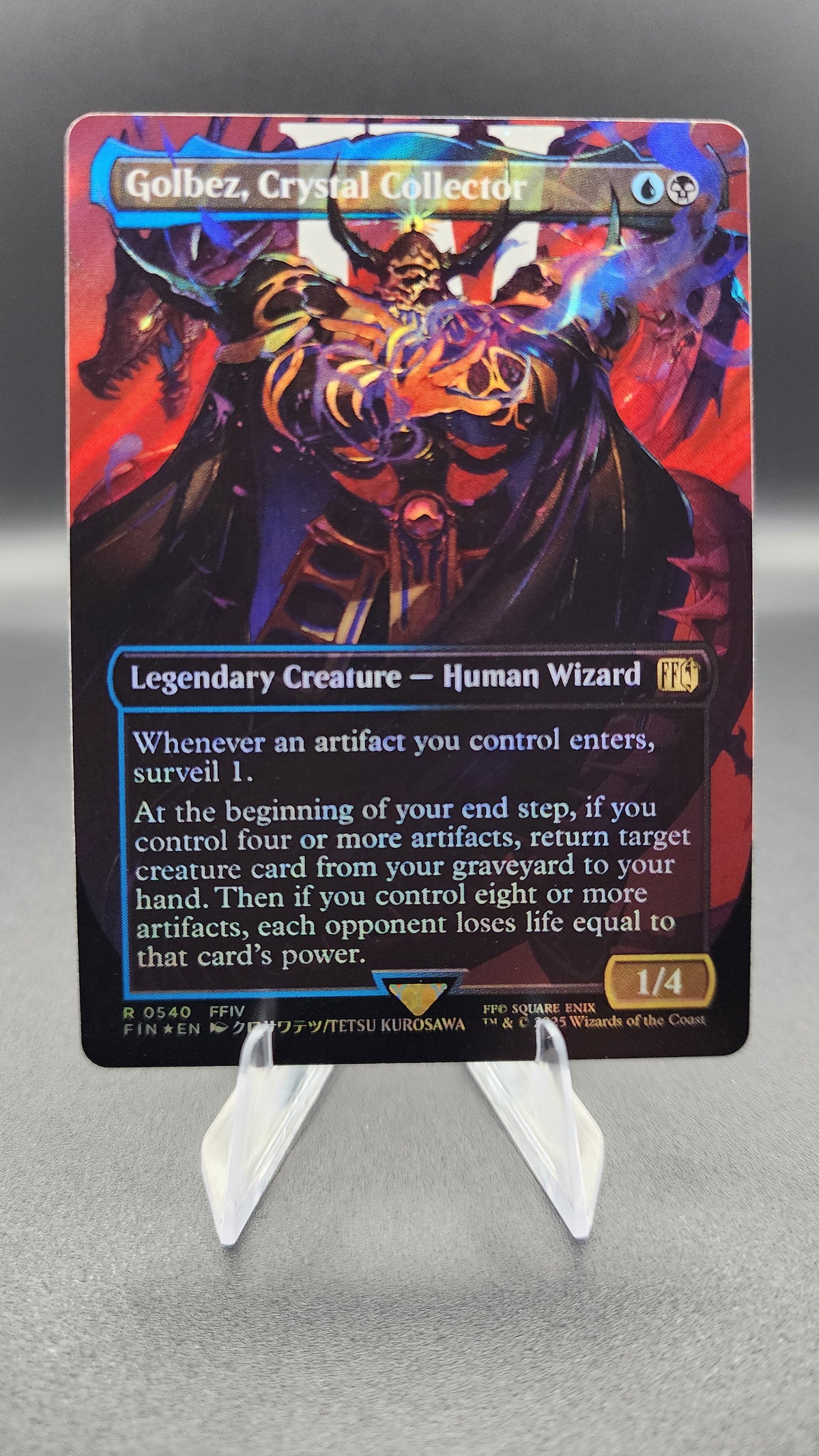 Golbez, Crystal Collector FIN #540 Magic: The Gathering card – additional view 2
