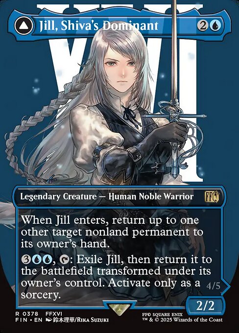 Jill, Shiva's Dominant // Shiva, Warden of Ice (FIN #378) (Final Fantasy)