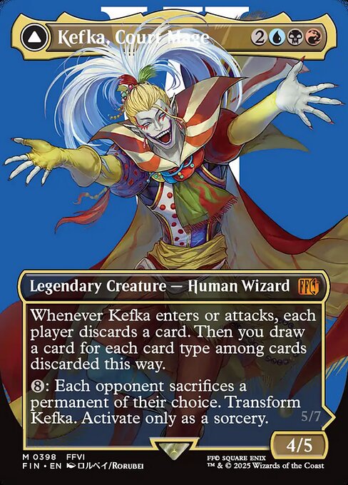 Kefka, Court Mage // Kefka, Ruler of Ruin (FIN #398) (Final Fantasy)