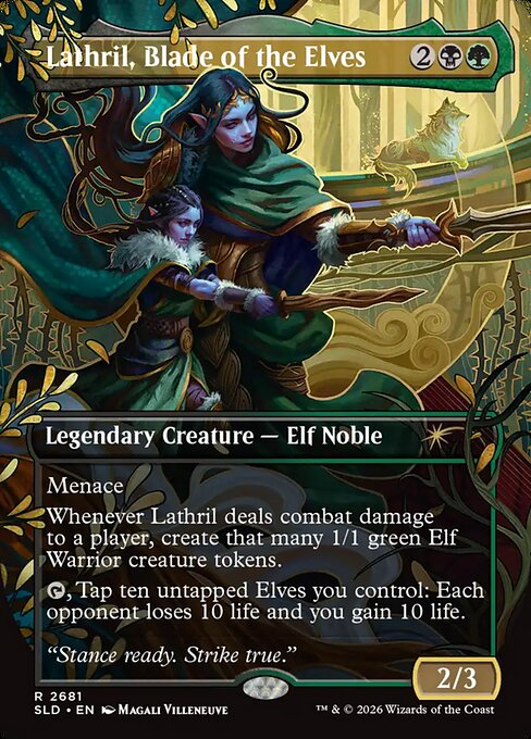 Lathril, Blade of the Elves SLD #2681 Magic: The Gathering card