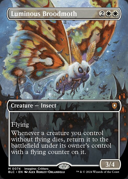 Luminous Broodmoth (BLC #74) (Bloomburrow Commander)