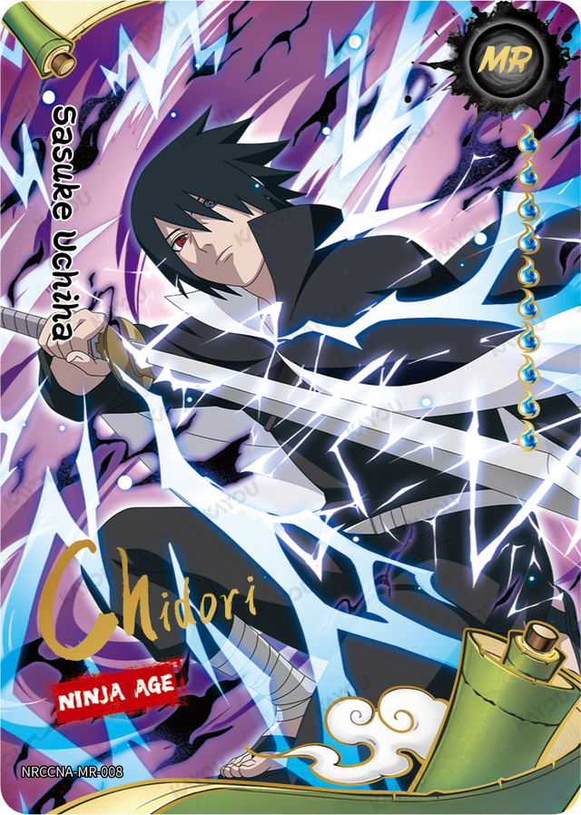 Ninja Sasuke Uchiha MR NRCCNA-MR-008 KAYOU Naruto Ninja Age card