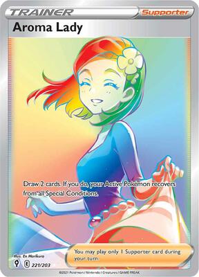 Aroma Lady (Secret) (SWSH07: Evolving Skies #221/203)