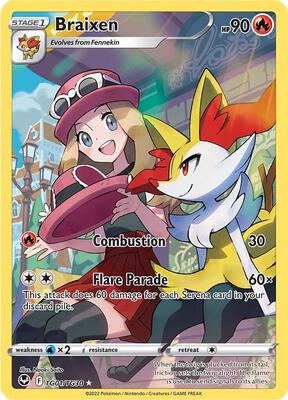 Braixen (SWSH12: Silver Tempest Trainer Gallery #TG01/TG30)