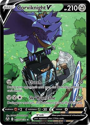 Corviknight V (SWSH12: Silver Tempest Trainer Gallery #TG18/TG30)