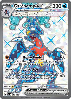 Garchomp ex (SV04: Paradox Rift #219/182)