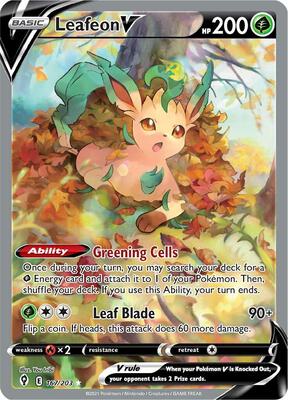Leafeon V (Alternate Full Art) (SWSH07: Evolving Skies #167/203)