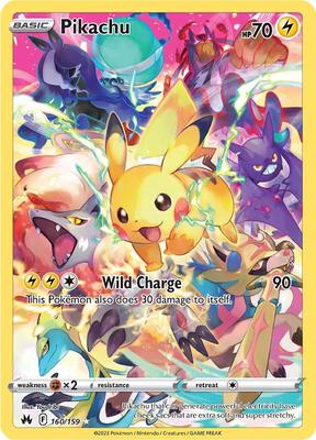 Pikachu (Secret) (SWSH: Crown Zenith #160/159)