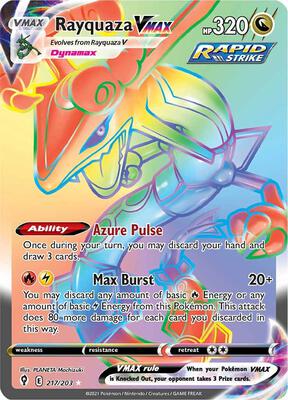 Rayquaza VMAX (Secret) (SWSH07: Evolving Skies #217/203)
