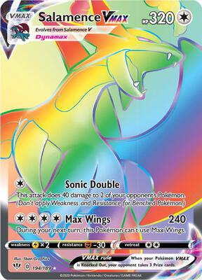 Salamence VMAX (Secret) (SWSH03: Darkness Ablaze #194/189)