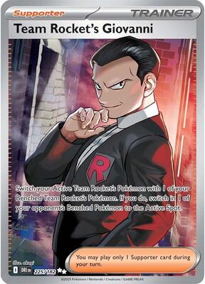 Team Rocket's Giovanni (SV10: Destined Rivals #225/182)