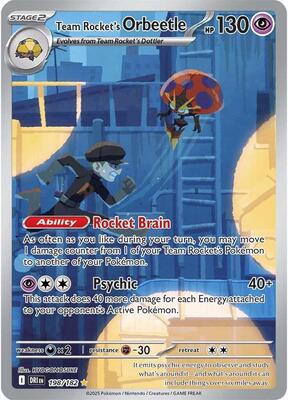 Team Rocket's Orbeetle (SV10: Destined Rivals #198/182)