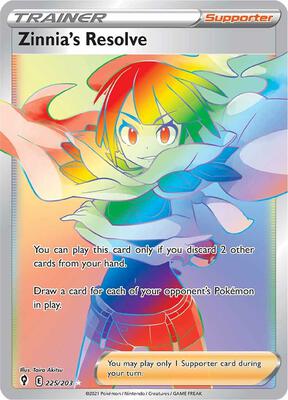 Zinnia's Resolve (Secret) (SWSH07: Evolving Skies #225/203)