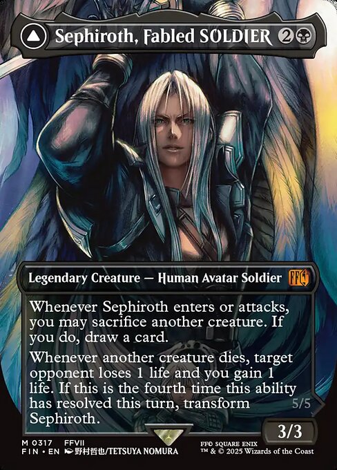 Sephiroth, Fabled SOLDIER // Sephiroth, One-Winged Angel (FIN #317) (Final Fantasy)